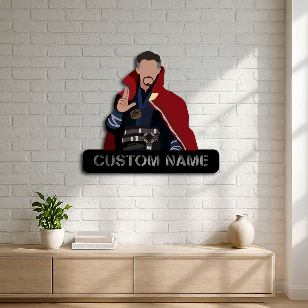 Doctor Strange Custom Metal Wall Art – Personalized Superhero Sign