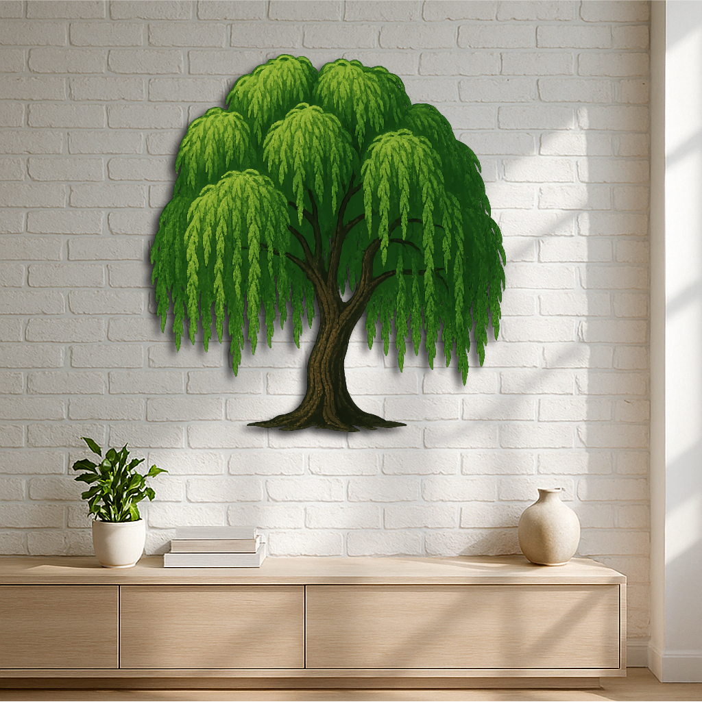 Weeping Willow Tree Metal Wall Art