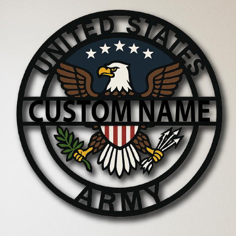 Custom United States Army Emblem – Glownarts